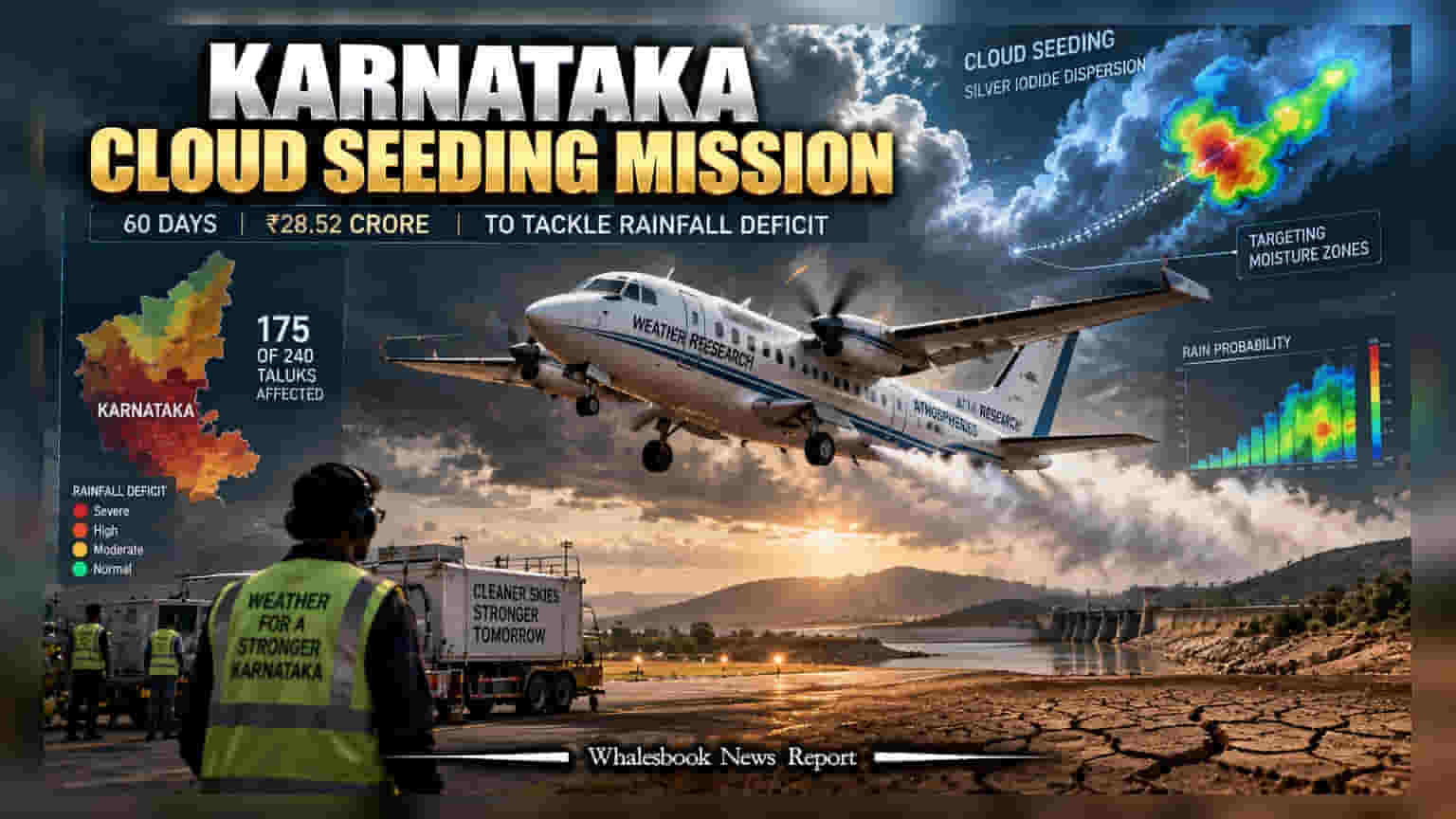 Karnataka Cloud Seeding: కరువుపై కర్ణాటక పోరాటం.. ₹28.52 కోట్లతో క్లౌడ్ సీడింగ్
