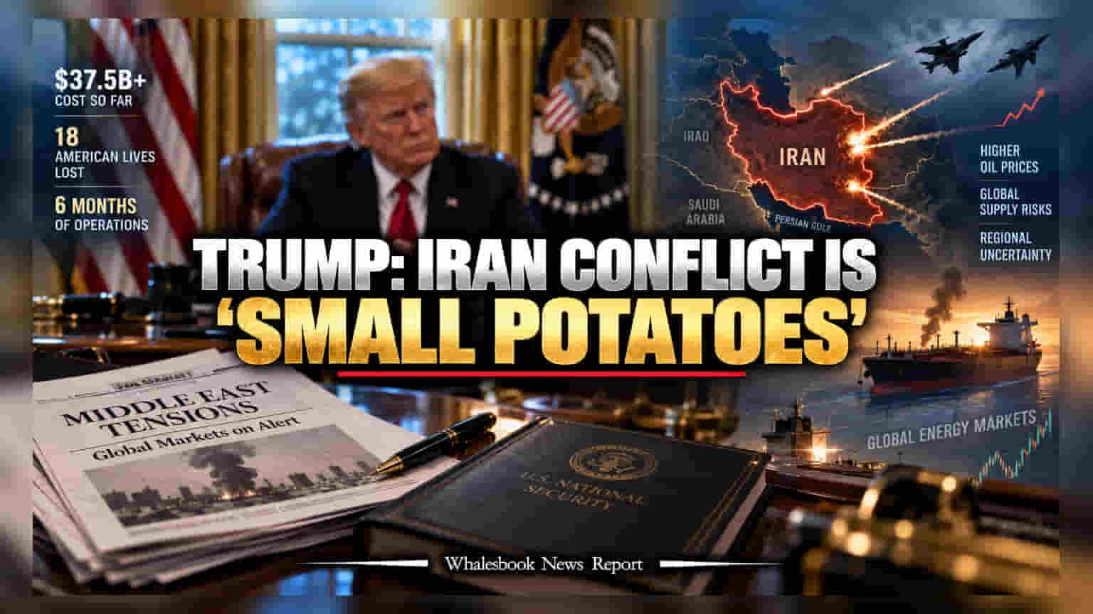 Iran Conflict: Donald Trump ਨੇ ਇਸ ਨੂੰ ਦੱਸਿਆ 'Small Potatoes', ਕੀ ਮਾਰਕੀਟ 'ਤੇ ਪਵੇਗਾ ਅਸਰ?
