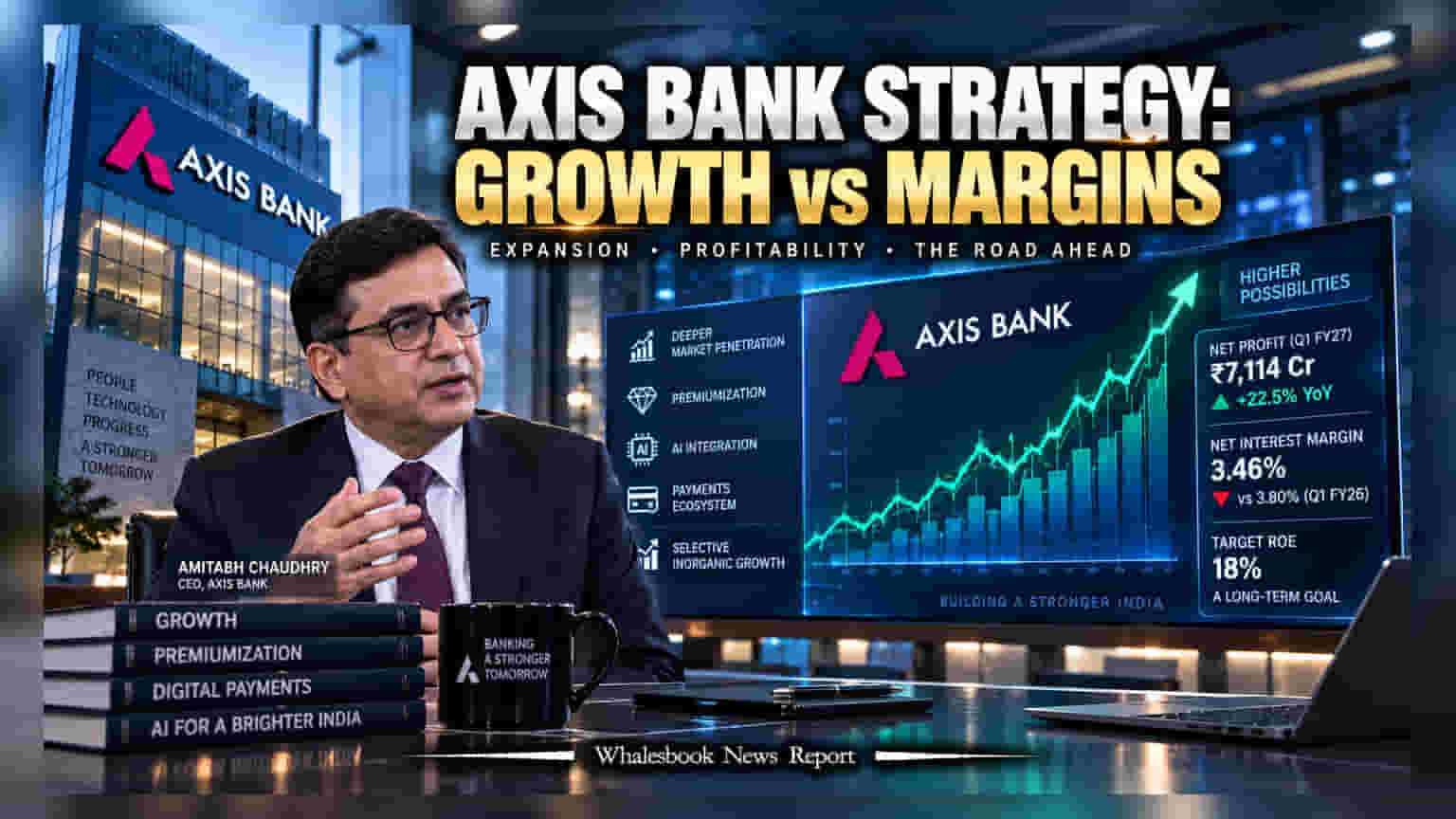 Axis Bank CEO Highlights 'Unfinished Agenda' Amid Margin Pressures