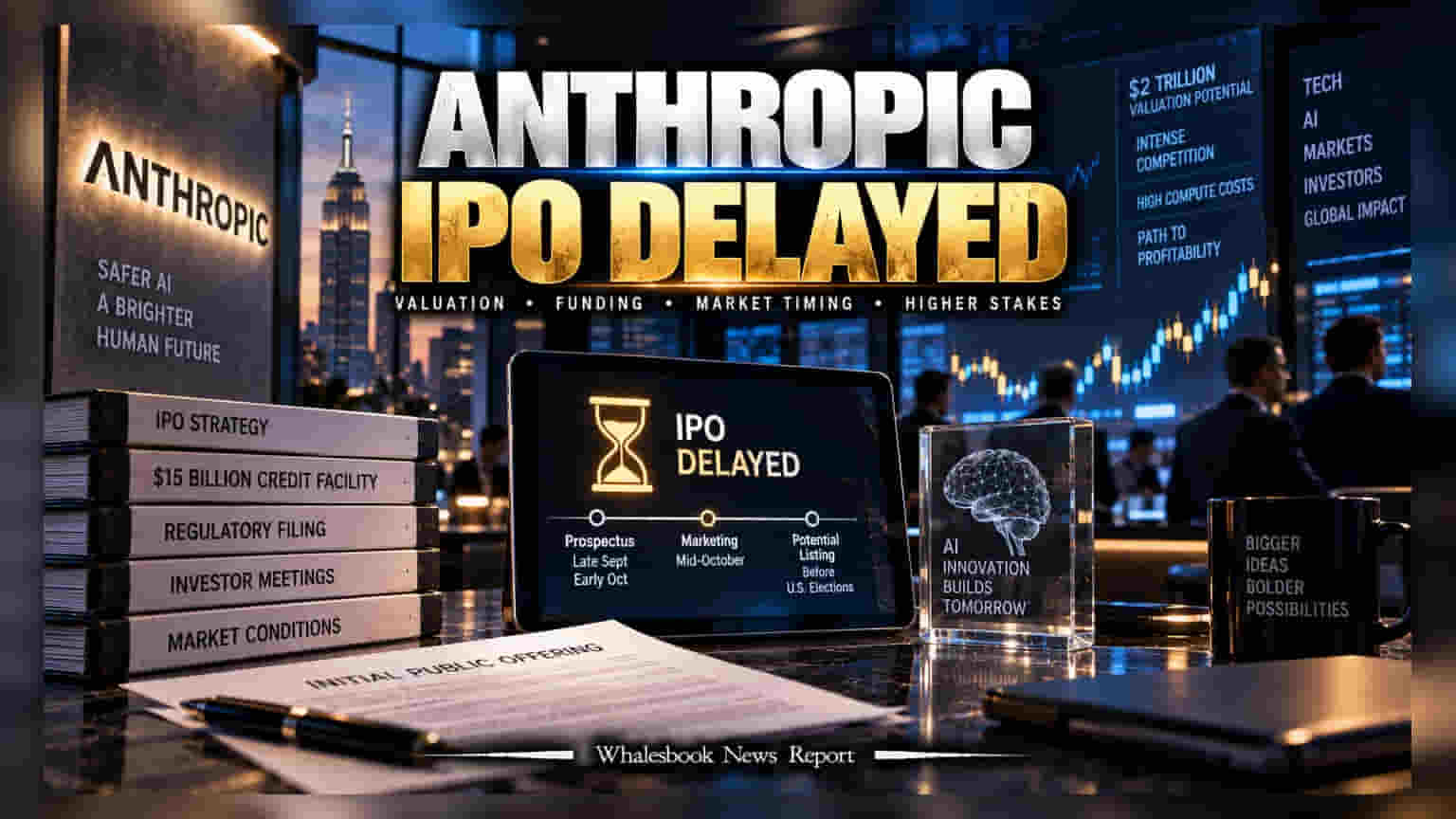 Anthropic IPO: લિસ્ટિંગમાં વિલંબ! નવેમ્બર પહેલા માર્કેટમાં એન્ટ્રીની તૈયારી