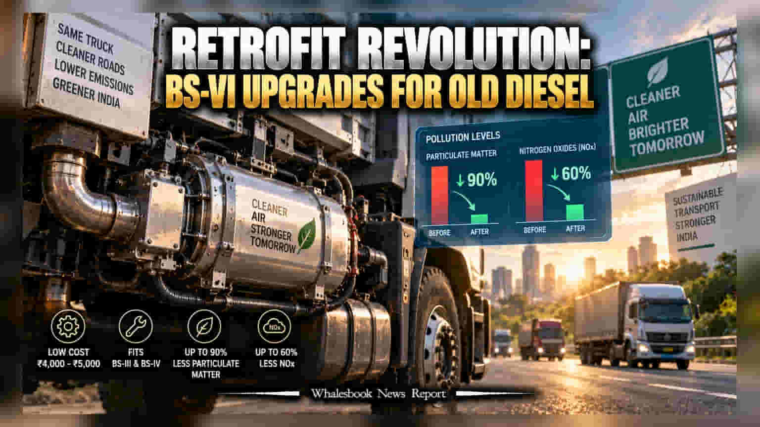 IIT-Delhi Retrofit Device To Bring Older Trucks Near BS-VI