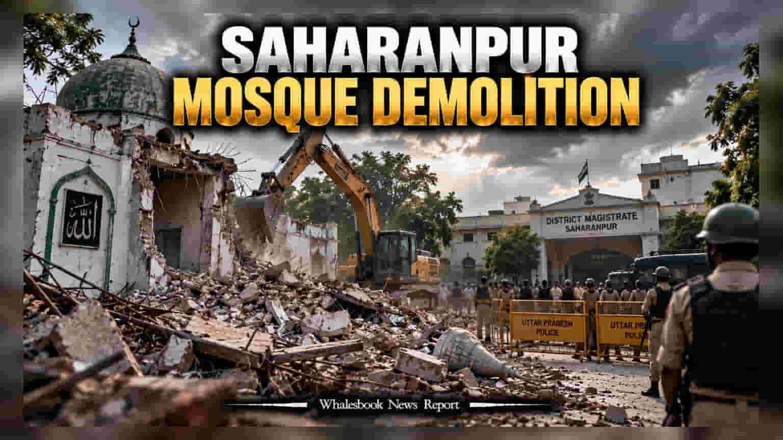Saharanpur Mosque Demolished After Court Order; MP Iqra Hasan Claims House Arrest