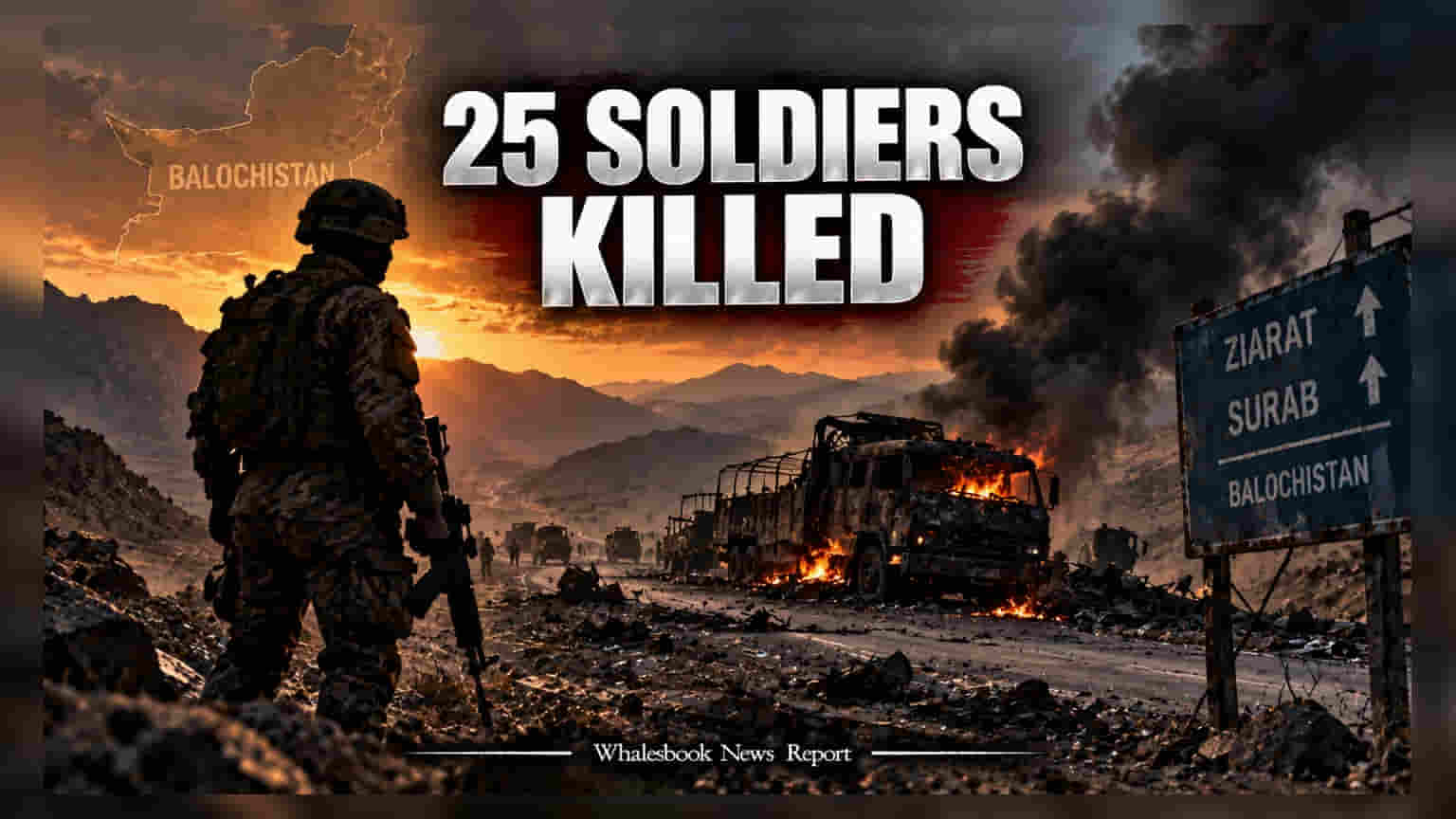 BLA Claims 25 Soldiers Killed in Balochistan Attacks