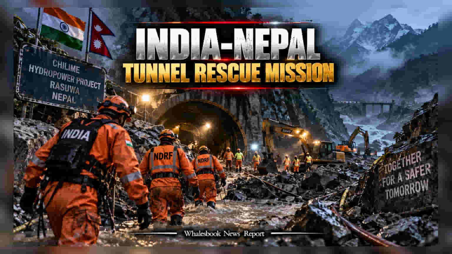 नेपाळ हायड्रो टनेल: भारतीय टीमचे बचाव कार्य सुरू, मार्केटमध्ये मात्र घबराट