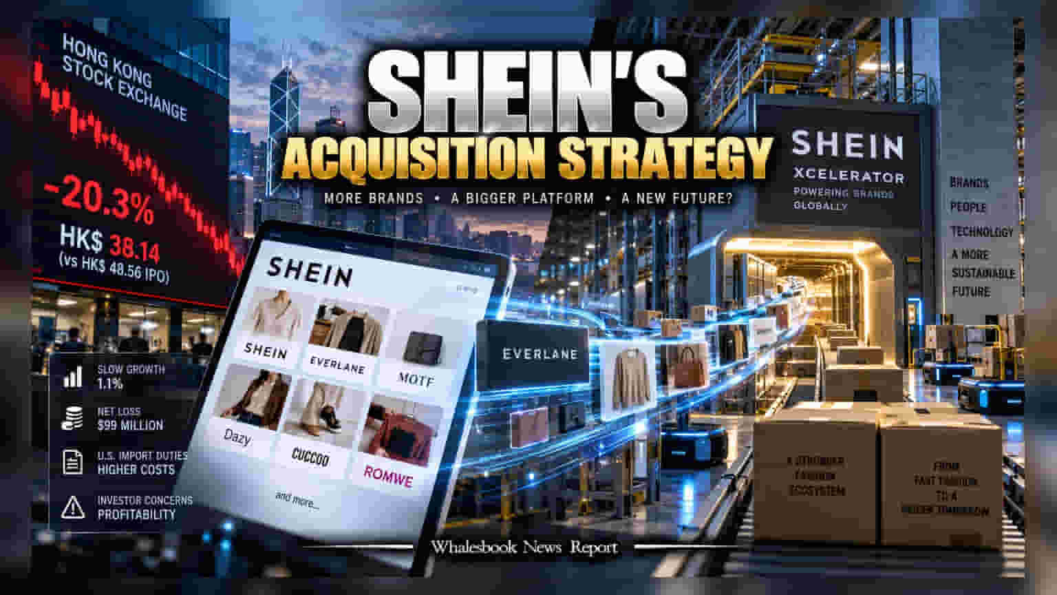 Shein Shares Fall 20% Post-IPO as Acquisition Strategy Begins