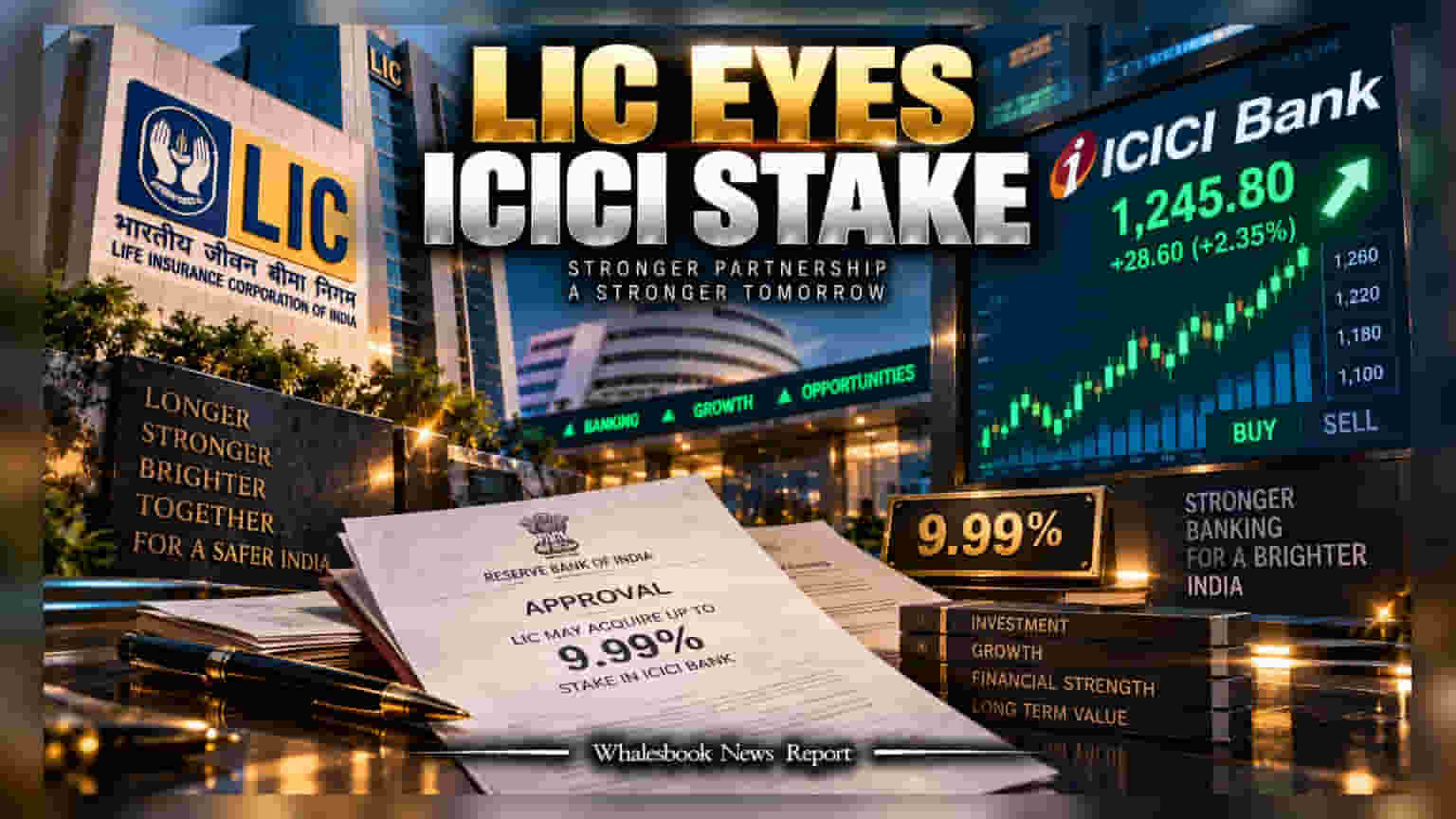ICICI Bank பங்குகளை வாங்க LIC-க்கு RBI அனுமதி: முதலீட்டாளர்கள் கவனத்திற்கு!