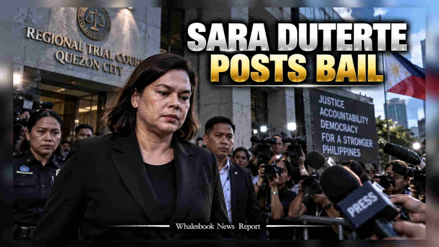 Philippine VP Sara Duterte: ધમકીના કેસમાં ફસાયા સારા દુતેર્તે, જામીન મેળવવા ચૂકવ્યા **3,60,000 પેસો**