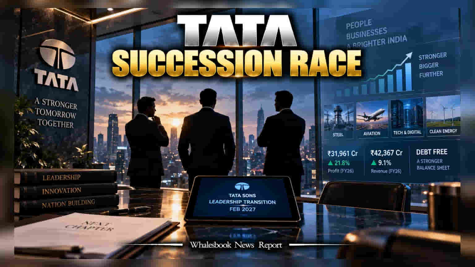 Tata Sons Shortlists Three Successors for Chairman N Chandrasekaran