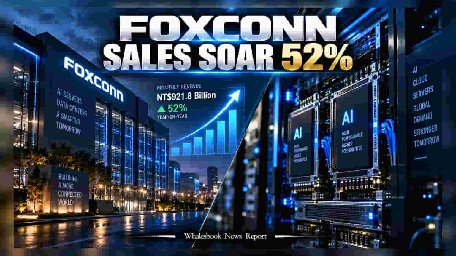 Foxconn August Revenue Jumps 52% on AI Server Demand