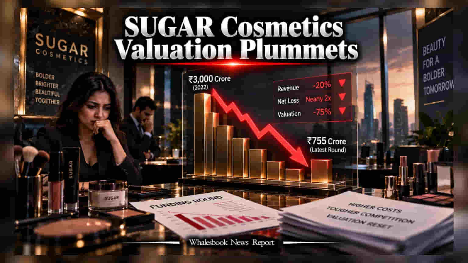SUGAR Cosmetics Raises Rs 144.5 Crore in Down Round