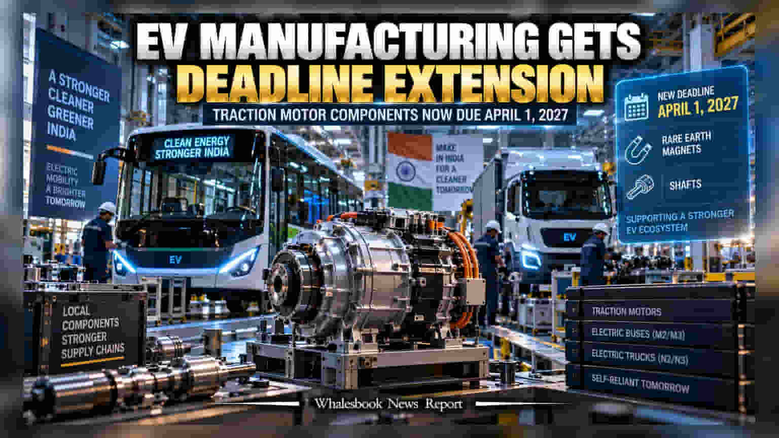 India Defers EV Motor Localization Deadline to April 2027