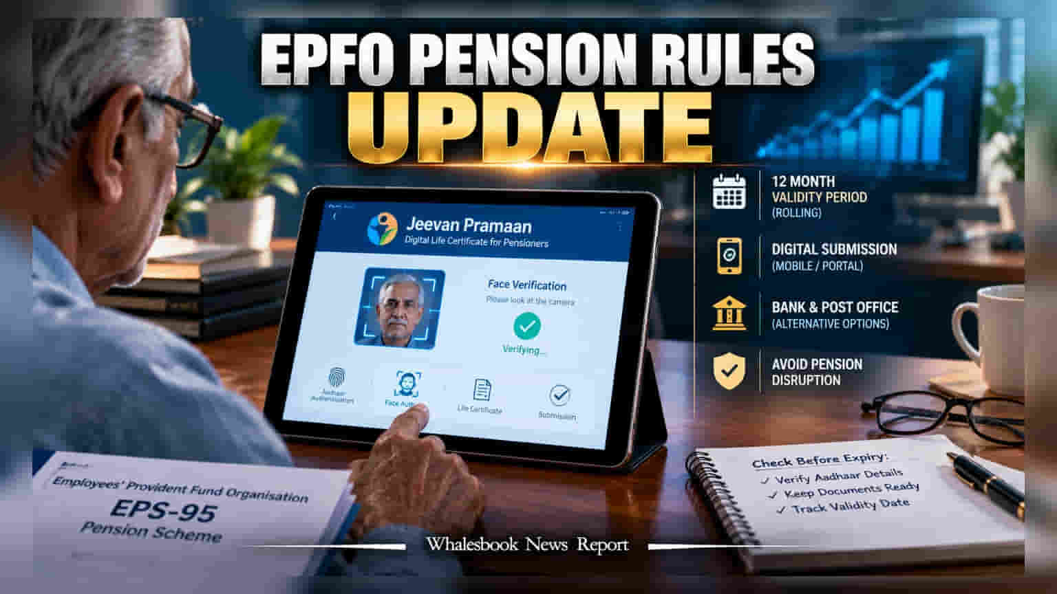 EPFO Updates EPS-95 Life Certificate Rules: 12-Month Rolling Validity