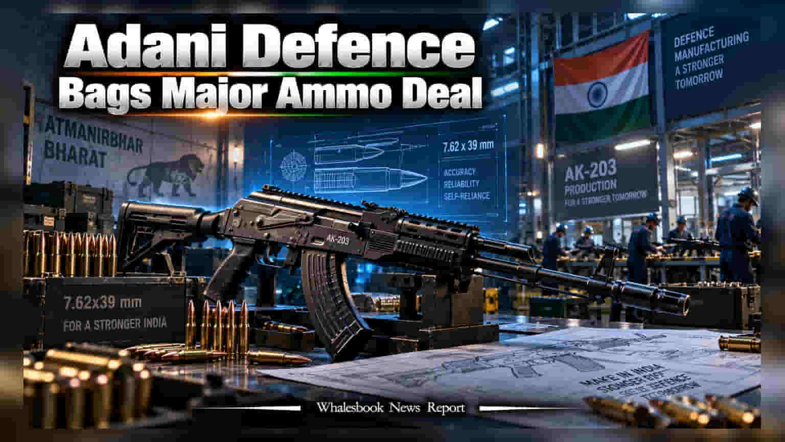 Adani Defence को मिला बड़ा ऑर्डर! AK-203 राइफल के लिए 5 साल की डील पक्की