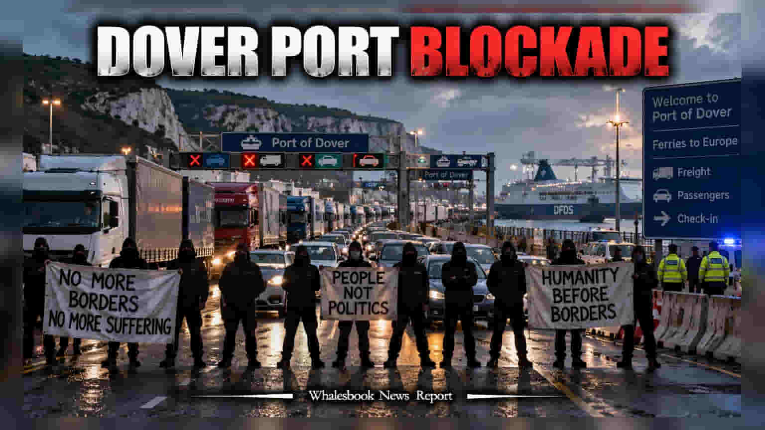 Port of Dover: प्रदर्शनकारियों के घेरे में ब्रिटेन का सबसे व्यस्त बंदरगाह, सप्लाई चेन पर मंडराया संकट