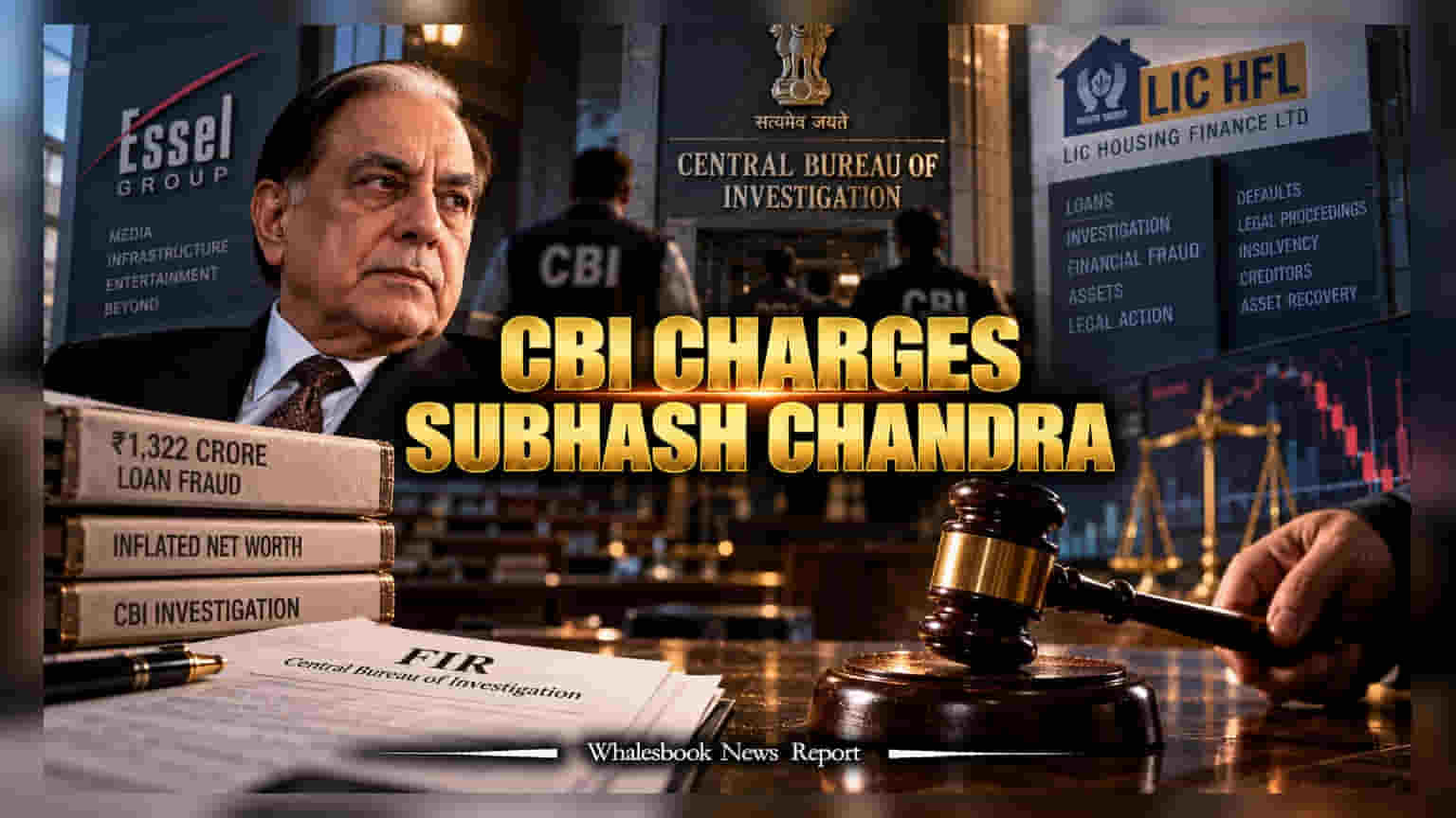 Subhash Chandra पर CBI का शिकंजा: ₹1,322 करोड़ के LIC Housing Fraud में FIR दर्ज
