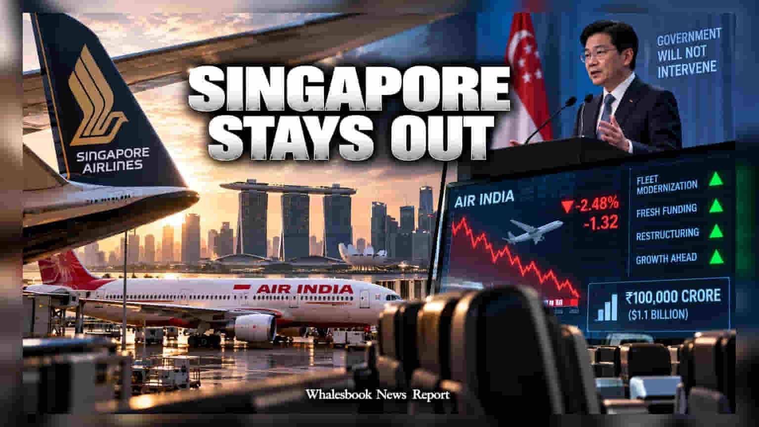 Air India Funding: एअर इंडियाच्या गुंतवणुकीत सिंगापूर सरकारचा हस्तक्षेप नाही; स्पष्ट भूमिकेमुळे गुंतवणूकदारांना दिलासा