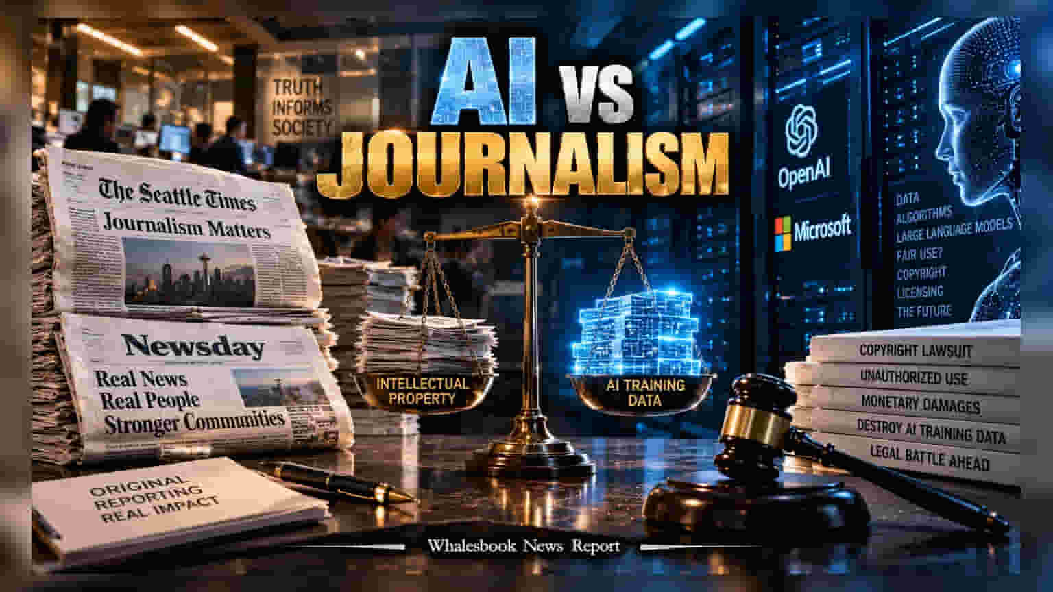 The Seattle Times, Newsday Sue OpenAI, Microsoft Over Copyright