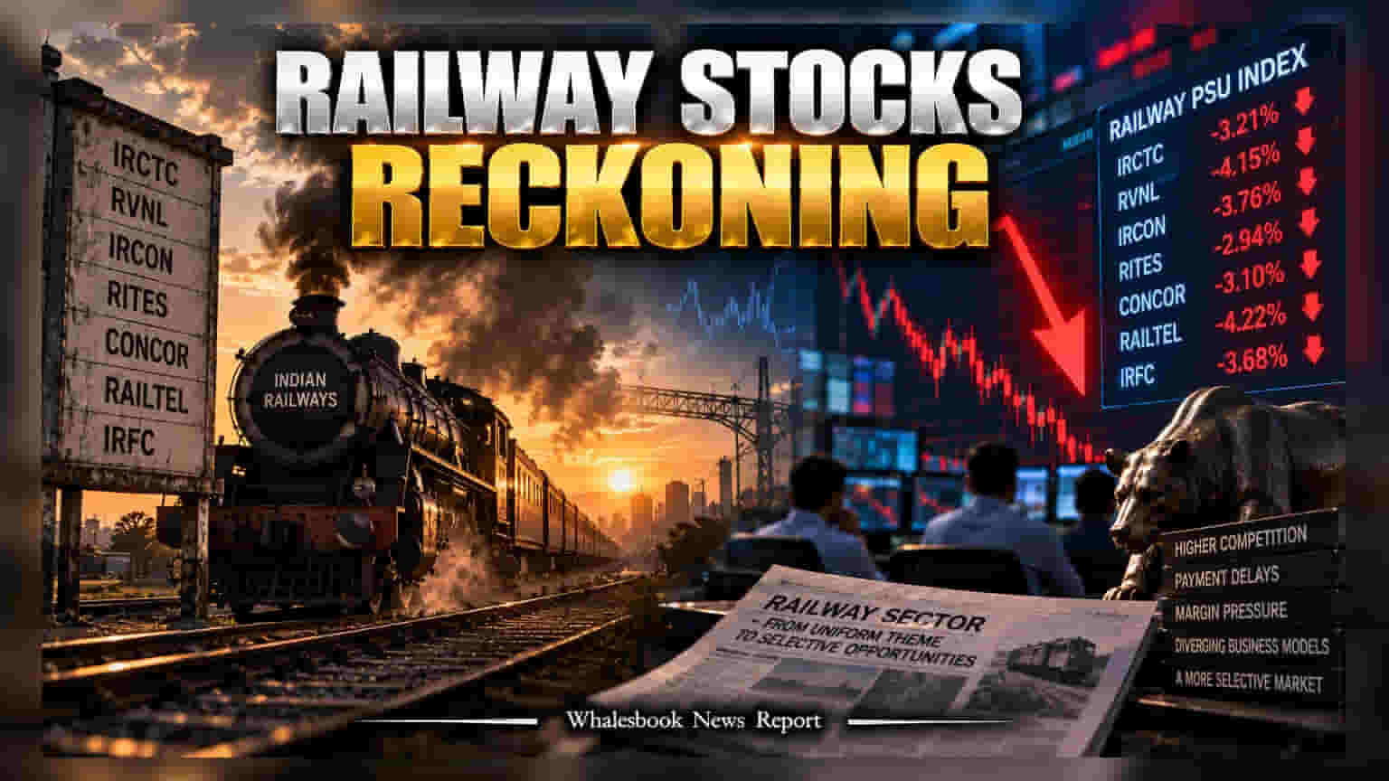 Railway PSU Stocks Shift Focus As Two-Year Slump Lingers