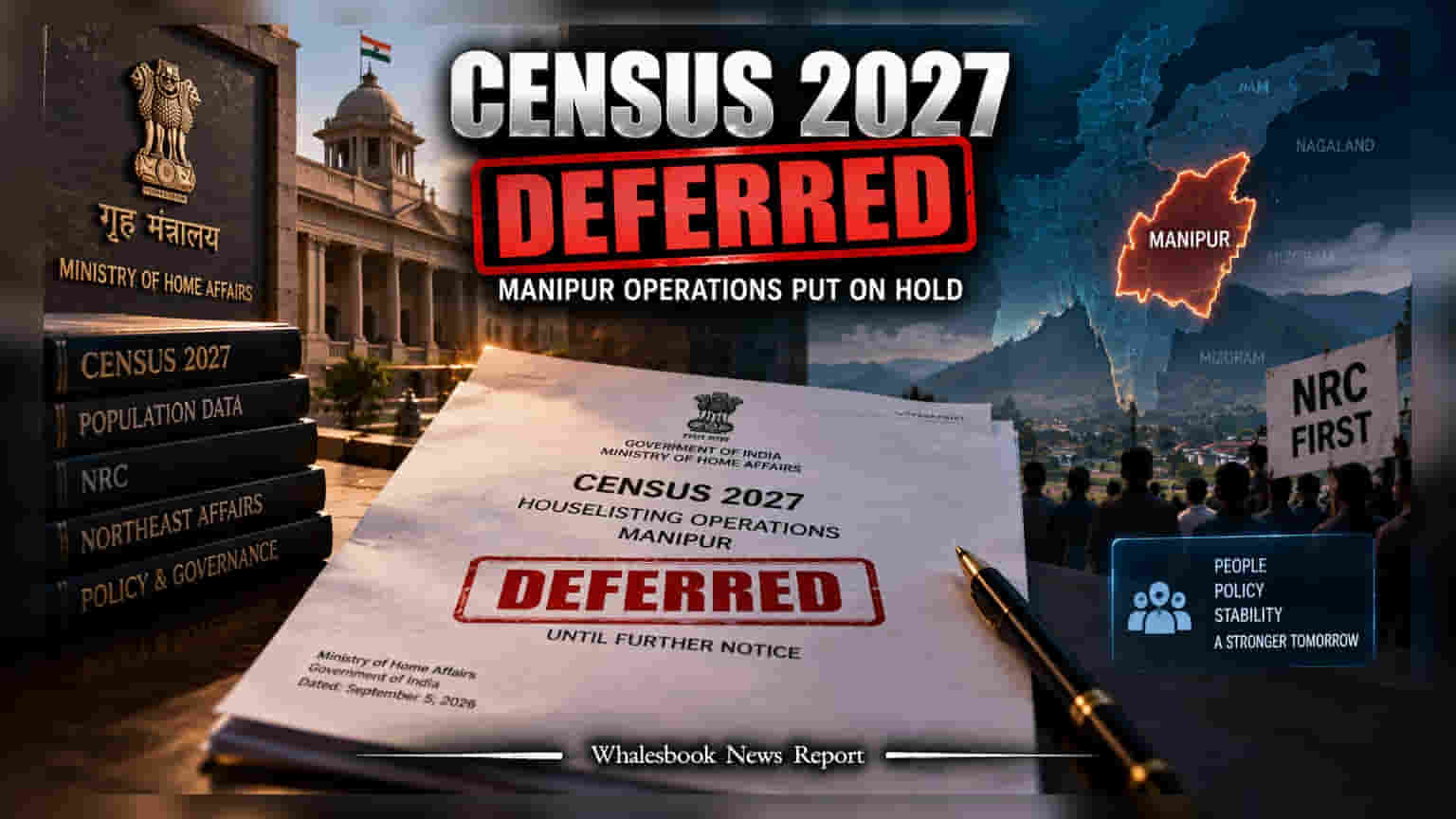 Manipur Census 2027: મણિપુરમાં વસ્તી ગણતરી અનિશ્ચિત સમય માટે સ્થગિત, જાણો શું છે કારણ