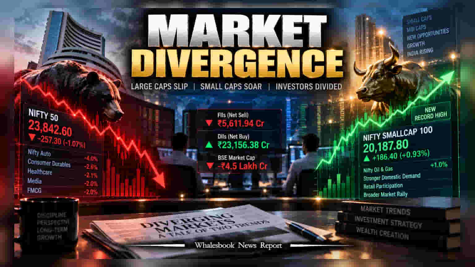 Indian Markets Diverge as Nifty Smallcaps Hit Record High