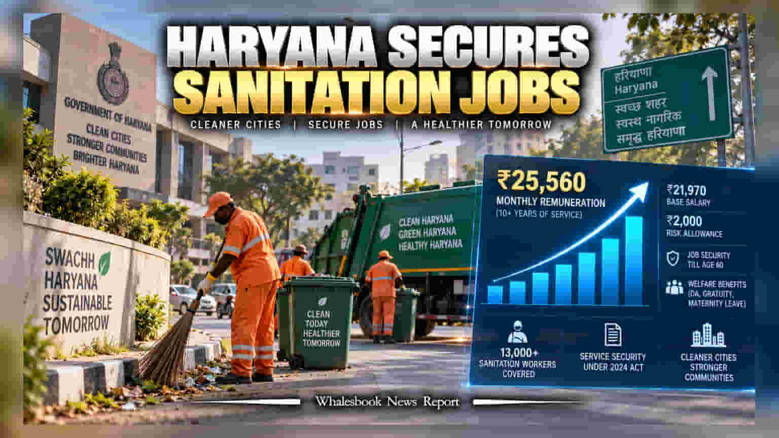 Haryana: 13,000 துப்புரவுப் பணியாளர்களுக்கு நிரந்தர வேலை பாதுகாப்பு; அதிரடி சம்பள உயர்வு!