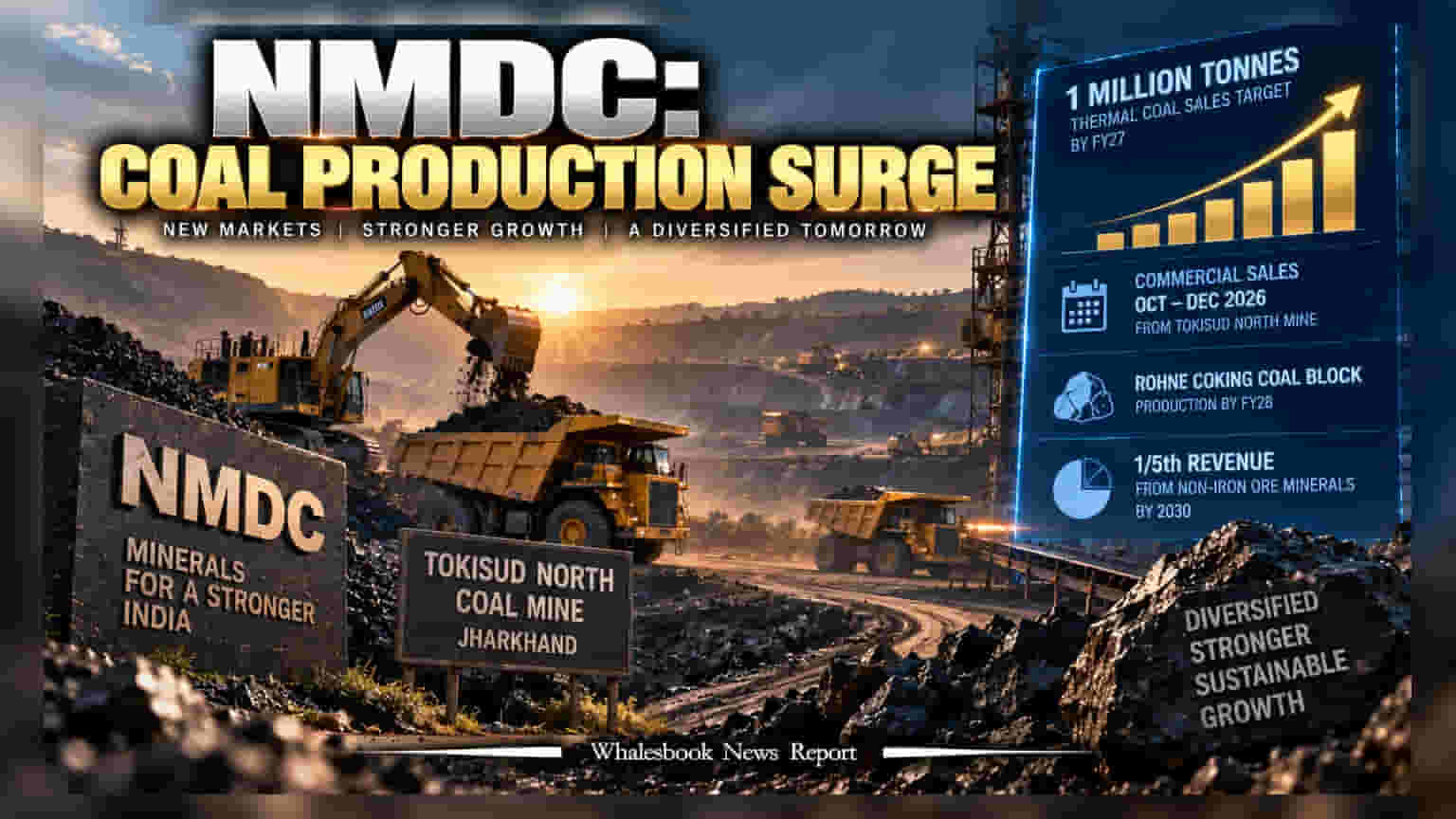 NMDC ची कोळसा व्यवसायात एंट्री! पुढच्या तिमाहीत सुरू होणार विक्री, १० लाख टनांचे टार्गेट