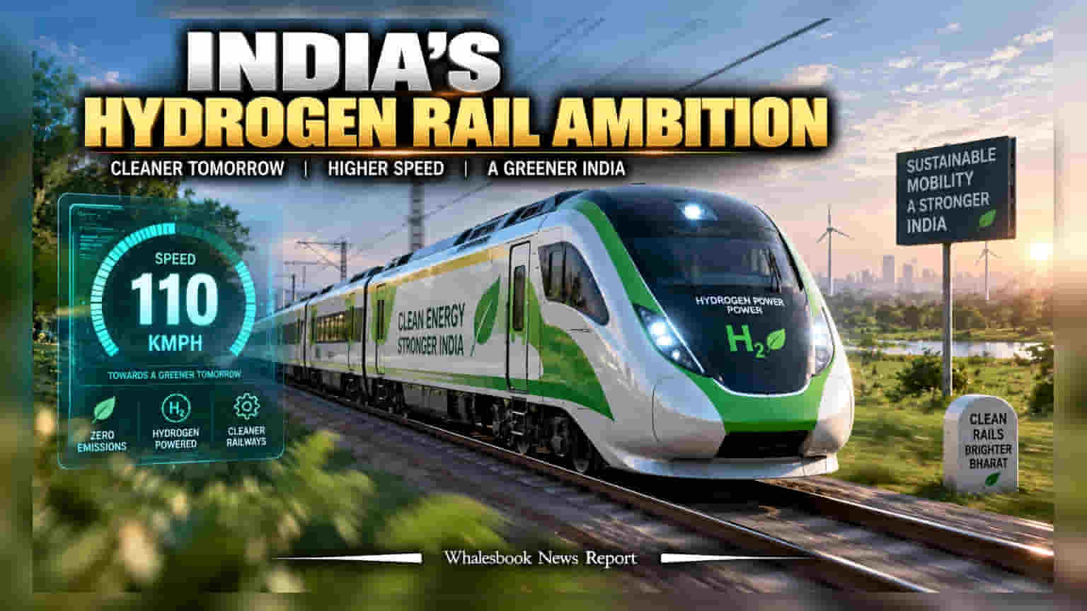 Indian Railways નું નવું લક્ષ્ય: હાઇડ્રોજન ટ્રેન હવે દોડશે **110 Kmph** ની ઝડપે