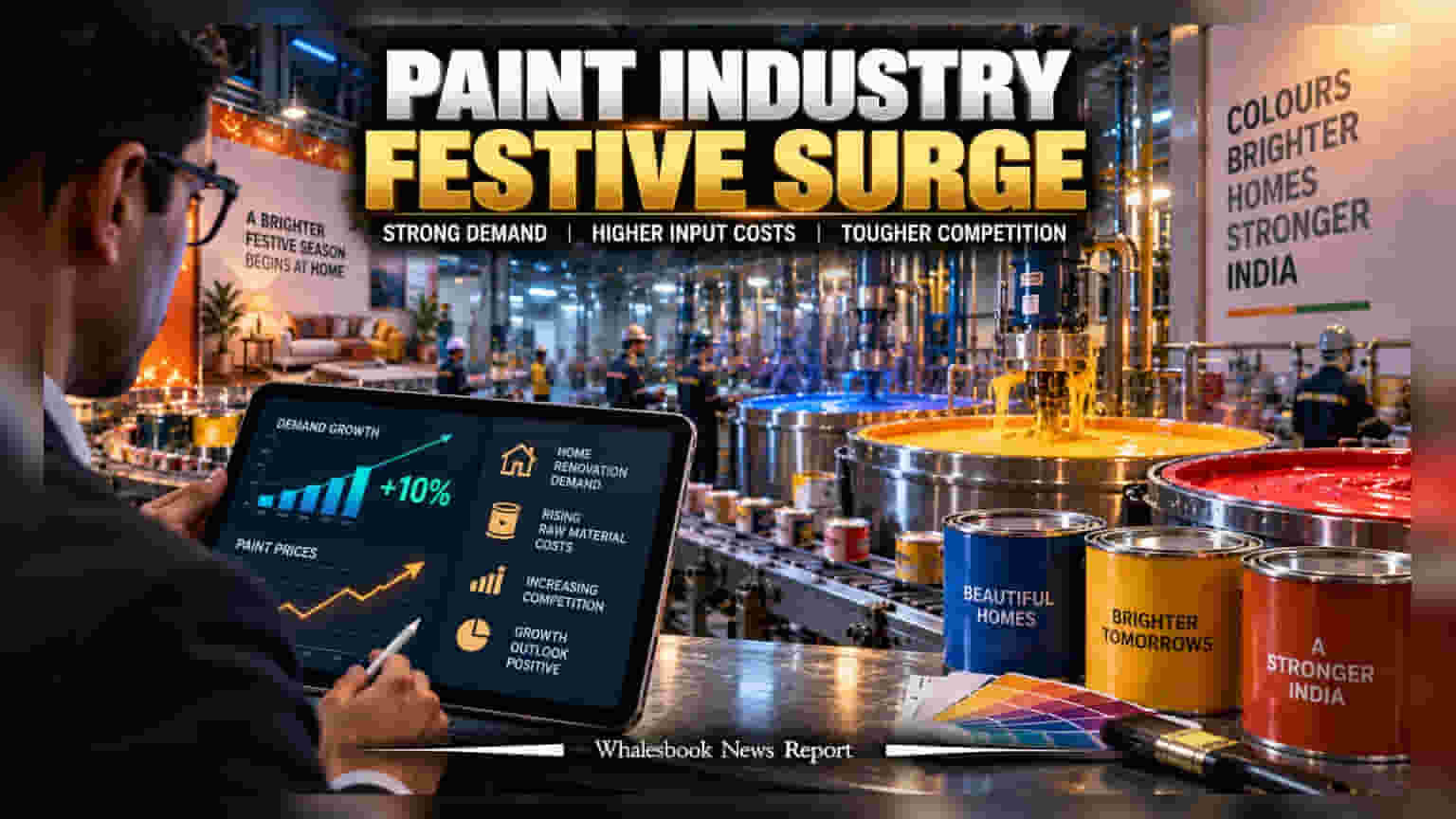 Paint Sector: ਤਿਉਹਾਰਾਂ 'ਤੇ ਮੰਗ ਵਧੀ, ਪਰ ਕੀ ਕੰਪਨੀਆਂ ਦੇ ਮੁਨਾਫੇ ਨੂੰ ਲੱਗ ਸਕਦੀ ਹੈ ਸੇਧ?