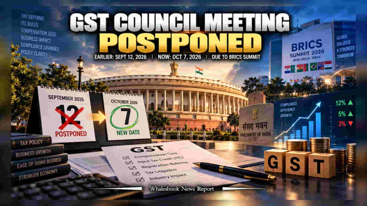 57th GST Council Meeting: जीएसटी कौन्सिलची बैठक लांबणीवर, आता ७ ऑक्टोबरला होणार निर्णय