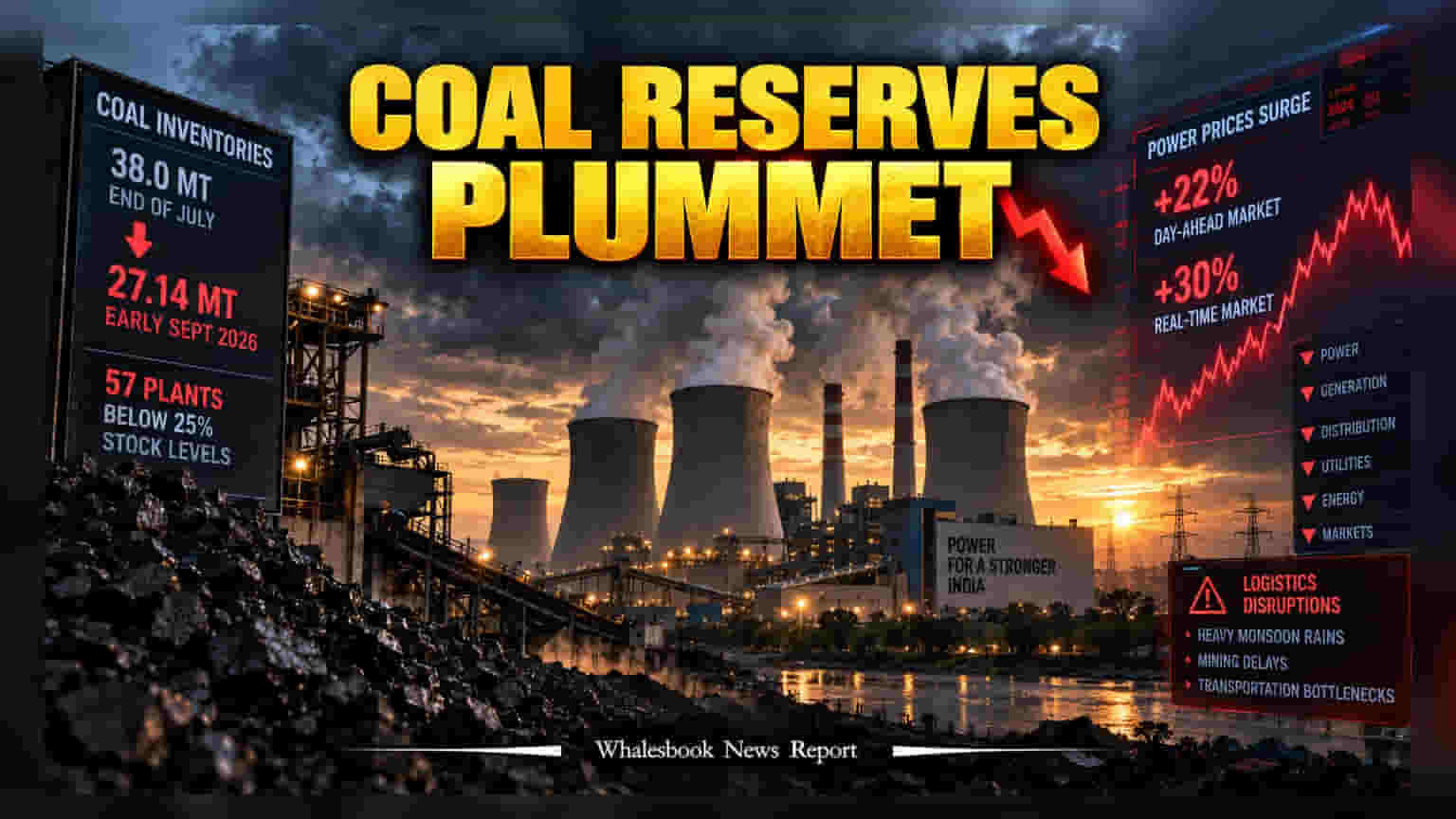 India Thermal Power Plants: நிலக்கரி தட்டுப்பாட்டால் மின்சார சந்தையில் பெரும் சிக்கல்! ஷேர் மார்க்கெட் நிலவரம் என்ன?