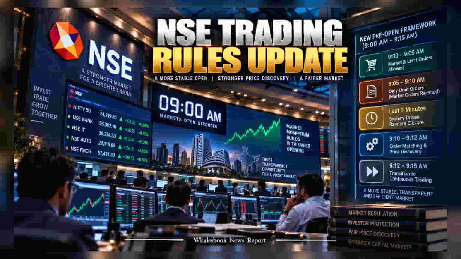 NSE Updates Pre-Open Session: ७ सप्टेंबरपासून शेअर बाजारात मोठे बदल; आता प्री-ओपन सत्रात नवीन नियम