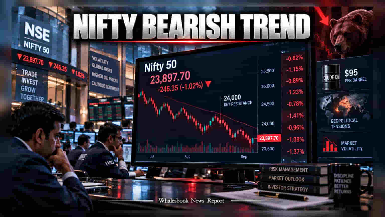 Nifty 50: बाजाराला २४ हजारांची बाधा! सलग चौथ्या आठवड्यात घसरण सुरूच