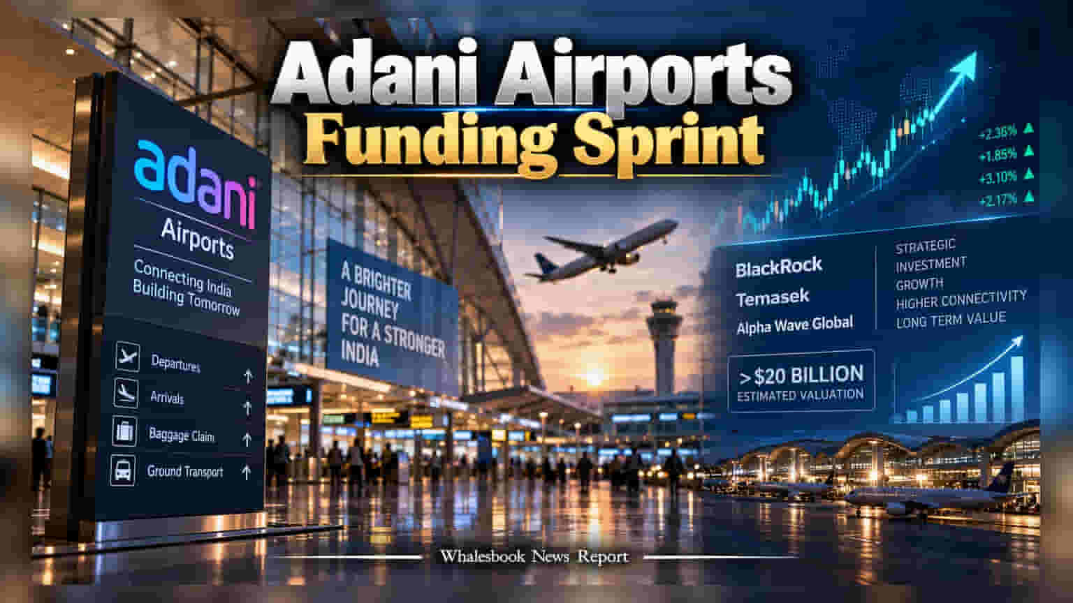 Adani Airports: आता थेट **$20 अब्ज** व्हॅल्यूएशनचे लक्ष्य! अदानी एअरपोर्ट्समध्ये मोठ्या गुंतवणुकीची तयारी