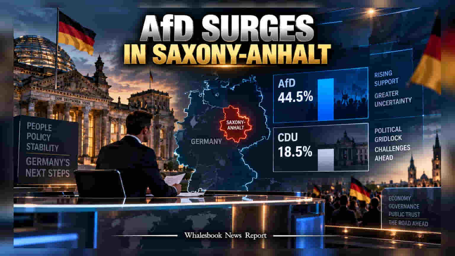 Germany Election: सॅक्सनी-अनहाल्टमध्ये AfD चा मोठा विजय, युरोपच्या अर्थव्यवस्थेसमोर राजकीय पेच