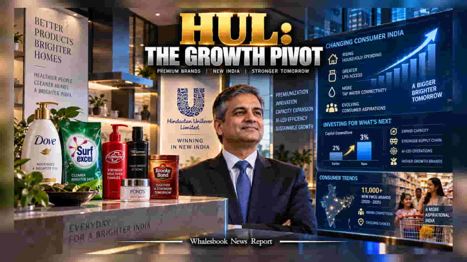Hindustan Unilever: मुनाफे में 3% की गिरावट के बाद HUL का बड़ा दांव, 'Winning in New India' स्ट्रैटेजी का ऐलान