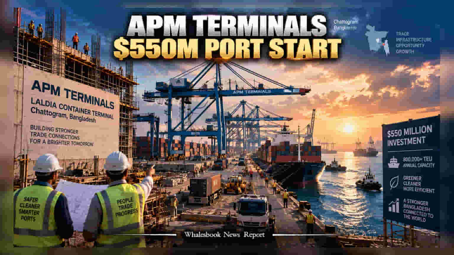 APM Terminals Starts $550 Million Laldia Port Project in Bangladesh