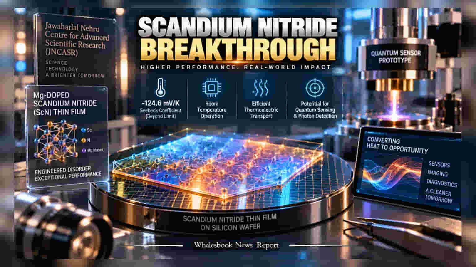 JNCASR ਦੀ ਵੱਡੀ ਖੋਜ: Scandium Nitride ਮਟੀਰੀਅਲ ਨੇ ਤੋੜੇ ਫਿਜ਼ਿਕਸ ਦੇ ਸਾਰੇ ਪੁਰਾਣੇ ਨਿਯਮ