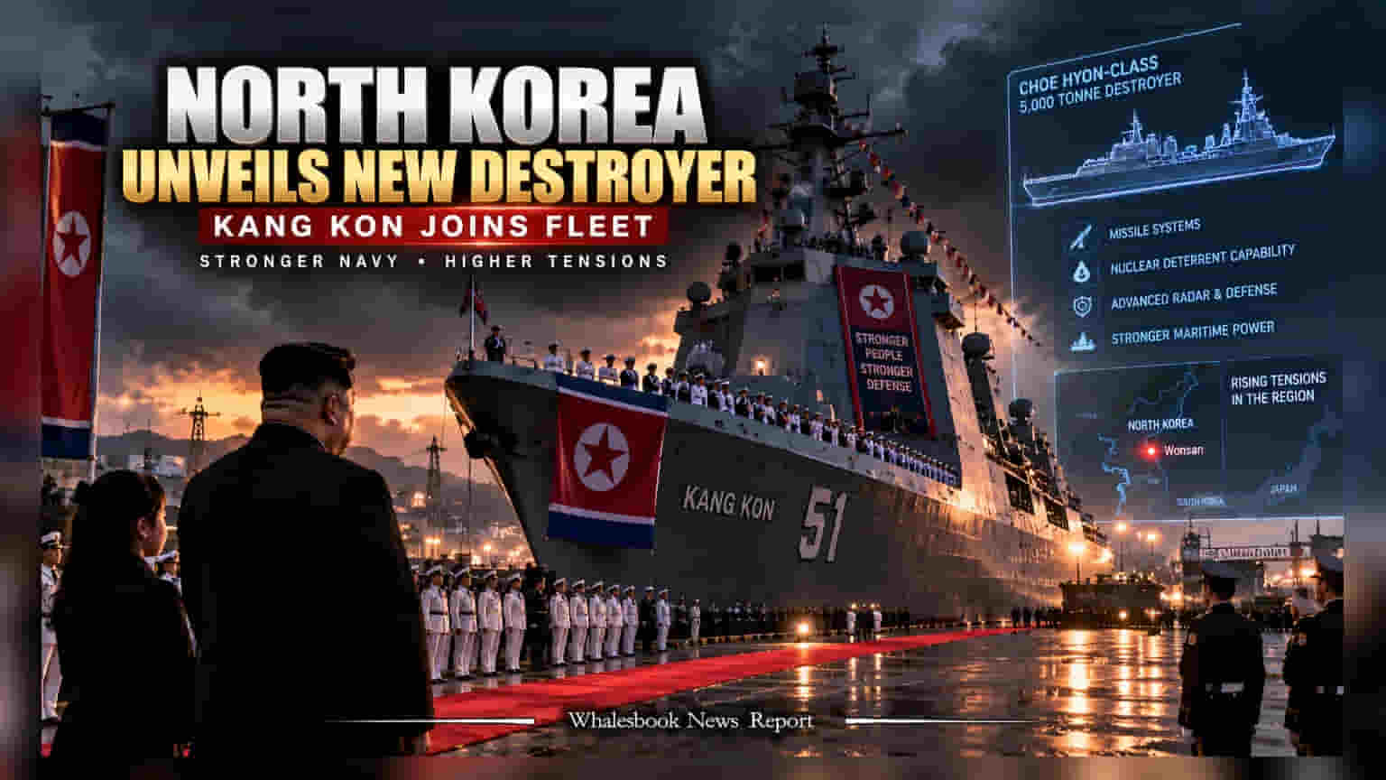 North Korea चा नवा 'Destroyer' तैनात! प्रशांत महासागरात तणाव वाढल्याने गुंतवणूकदारांची चिंता वाढली