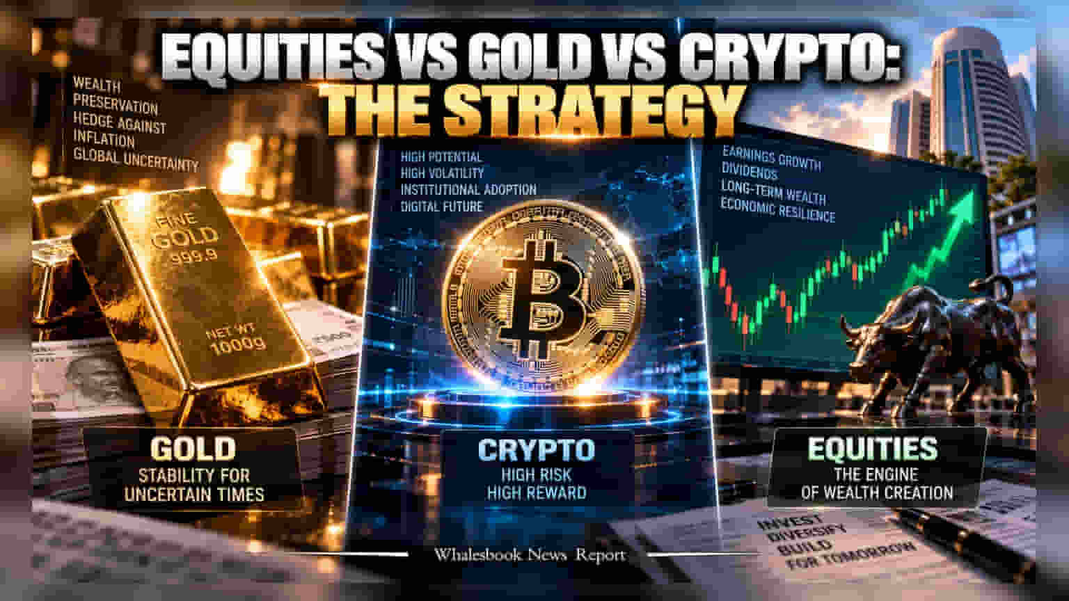 Portfolio Strategy 2026: Equities, Gold કે Crypto, રોકાણકારો માટે શું છે બેસ્ટ વિકલ્પ?