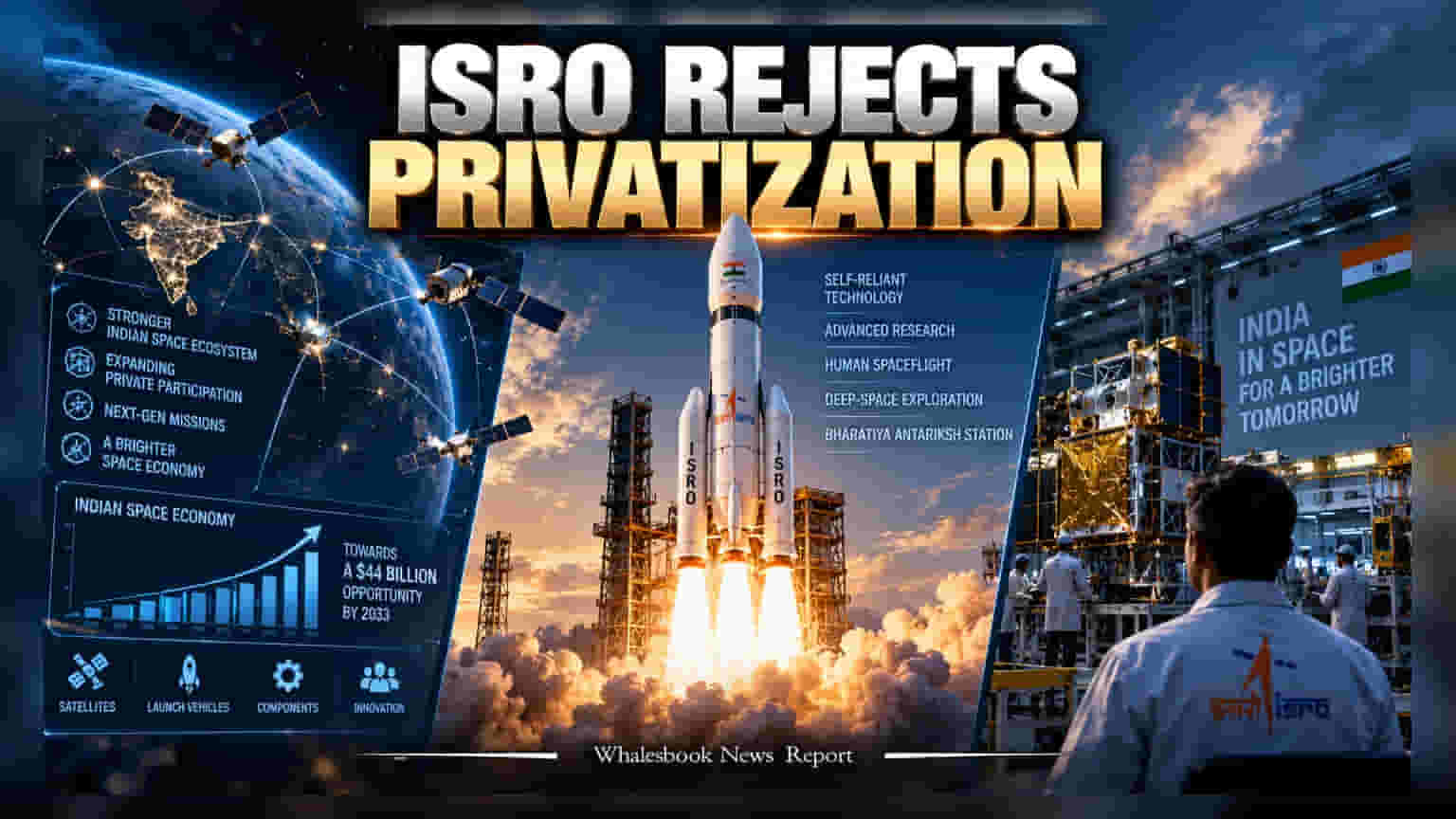 ISRO Privatization: ISRO ના ખાનગીકરણની અટકળો પર પૂર્ણવિરામ, સરકારની વ્યૂહરચના સ્પષ્ટ