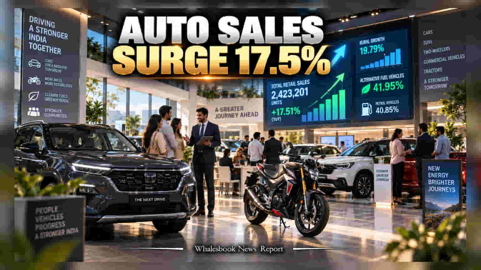 India Auto Retail Sales: ઓટો સેક્ટરમાં રેકોર્ડબ્રેક તેજી, ઓગસ્ટમાં વેચાણ **17.5%** ઉછળ્યું