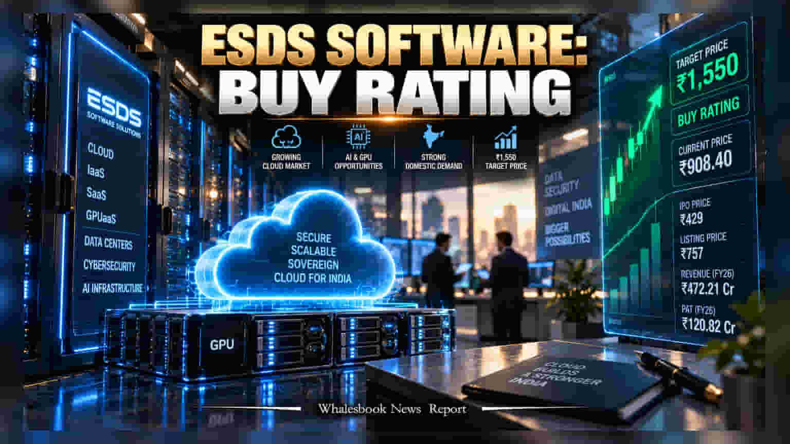ESDS Software कडे ब्रोकरेजचा ओढा! Choice Equities ने जाहीर केले ₹1,550 चे तगडे टार्गेट