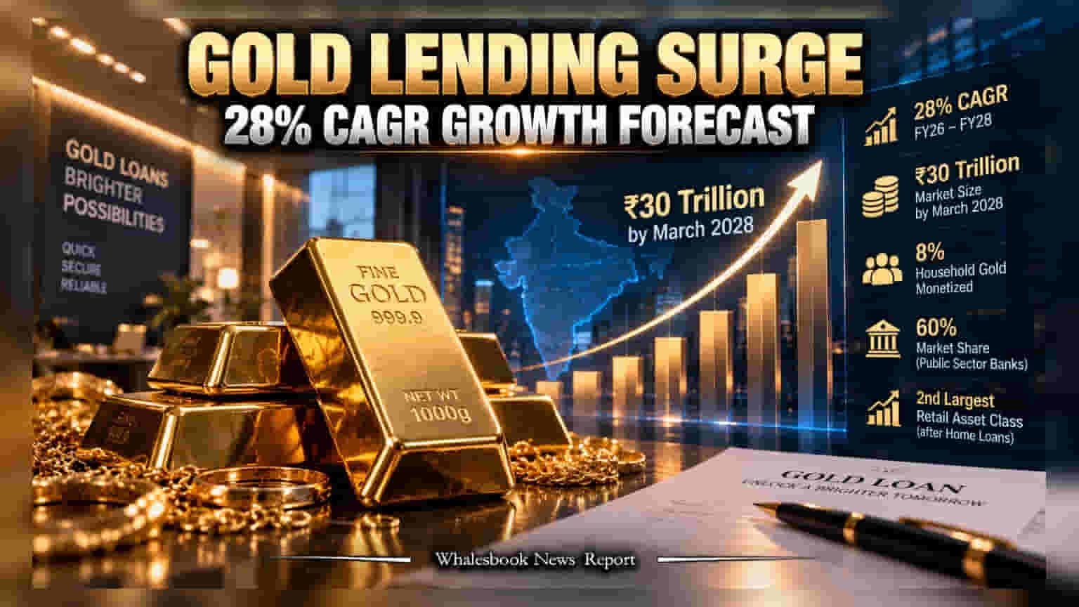 Gold Loan Market: ભારતનું ગોલ્ડ લોન માર્કેટ **₹30 લાખ કરોડ**ને પાર કરશે, જાણો શું છે ગ્રોથનું કારણ?
