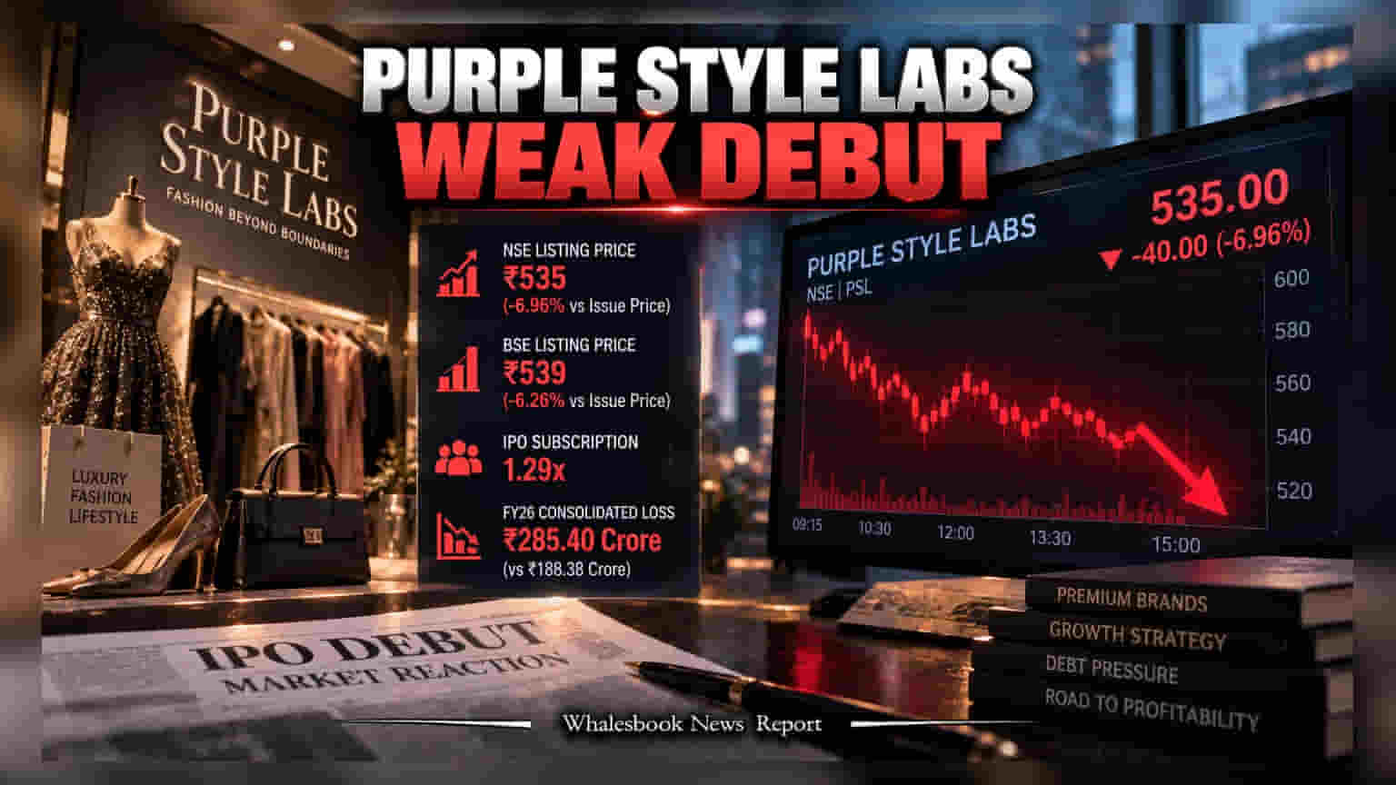 Purple Style Labs चे शेअर बाजारात धडकेबाज एंट्रीऐवजी 'डिस्काउंट'मध्ये पदार्पण; गुंतवणूकदारांचे काय?