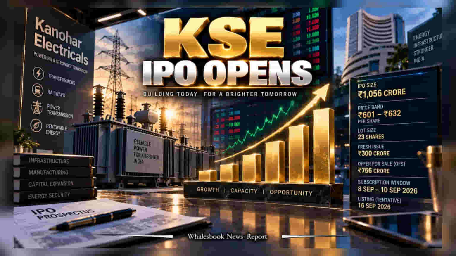 Kanohar Electricals IPO: செப்டம்பர் 8-ல் ஓபன்! பிரைஸ் பேண்ட் மற்றும் முழு விவரங்கள்