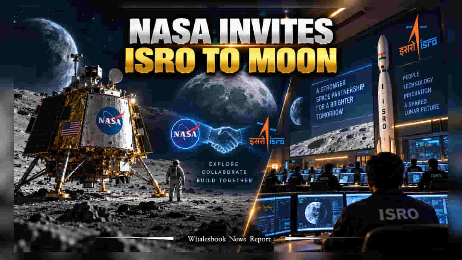 NASA ਦਾ ISRO ਨੂੰ ਵੱਡਾ ਸੱਦਾ: ਹੁਣ ਚੰਨ ਉੱਤੇ ਮਿਲ ਕੇ ਵਸਾਉਣਗੇ ਬੇਸ, ਸਪੇਸ ਸਟਾਰਟਅੱਪਸ ਲਈ ਖੁੱਲ੍ਹੇ ਰਾਹ