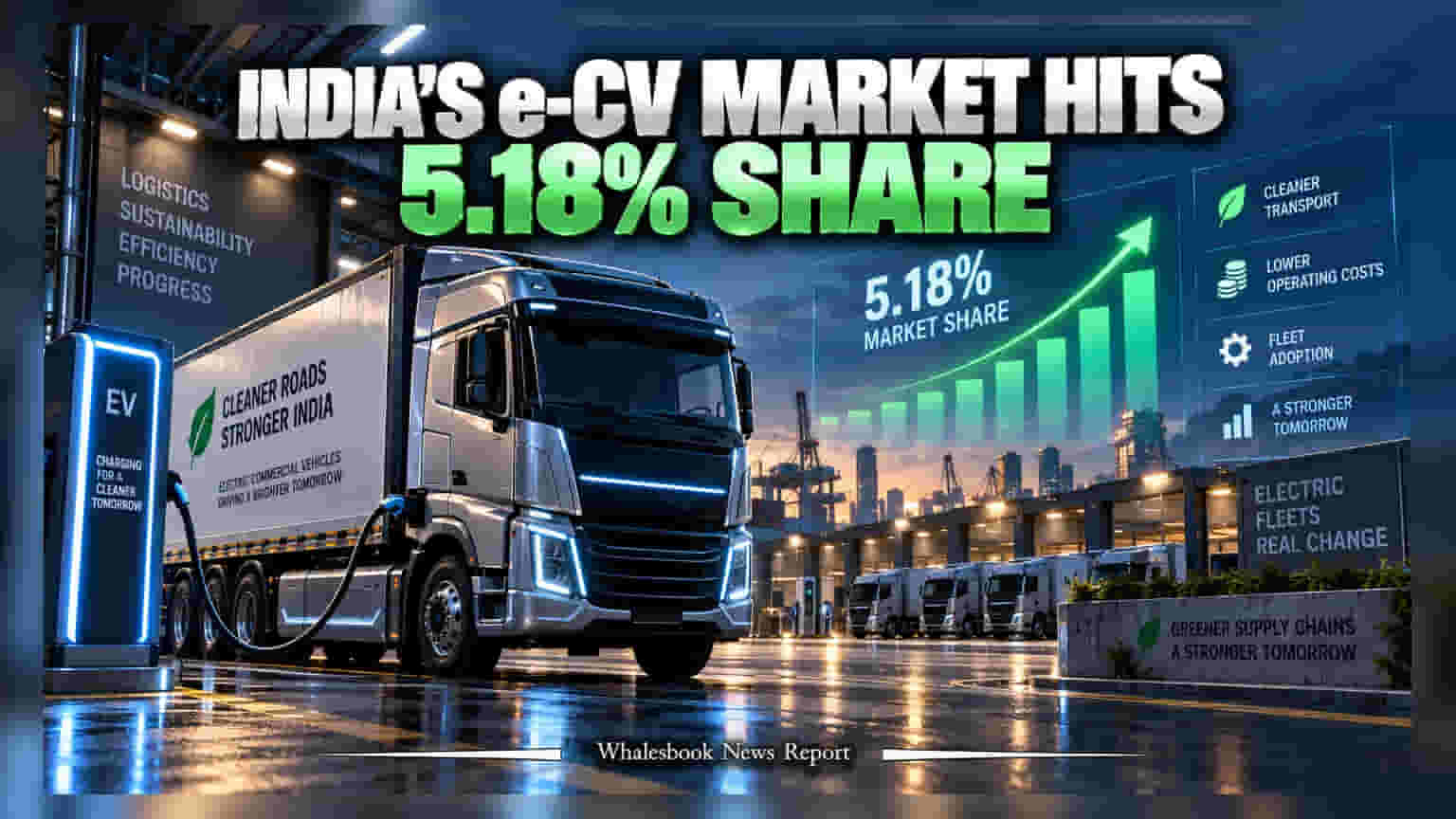 India Electric Commercial Vehicle Share Hits Record 5.18% In August