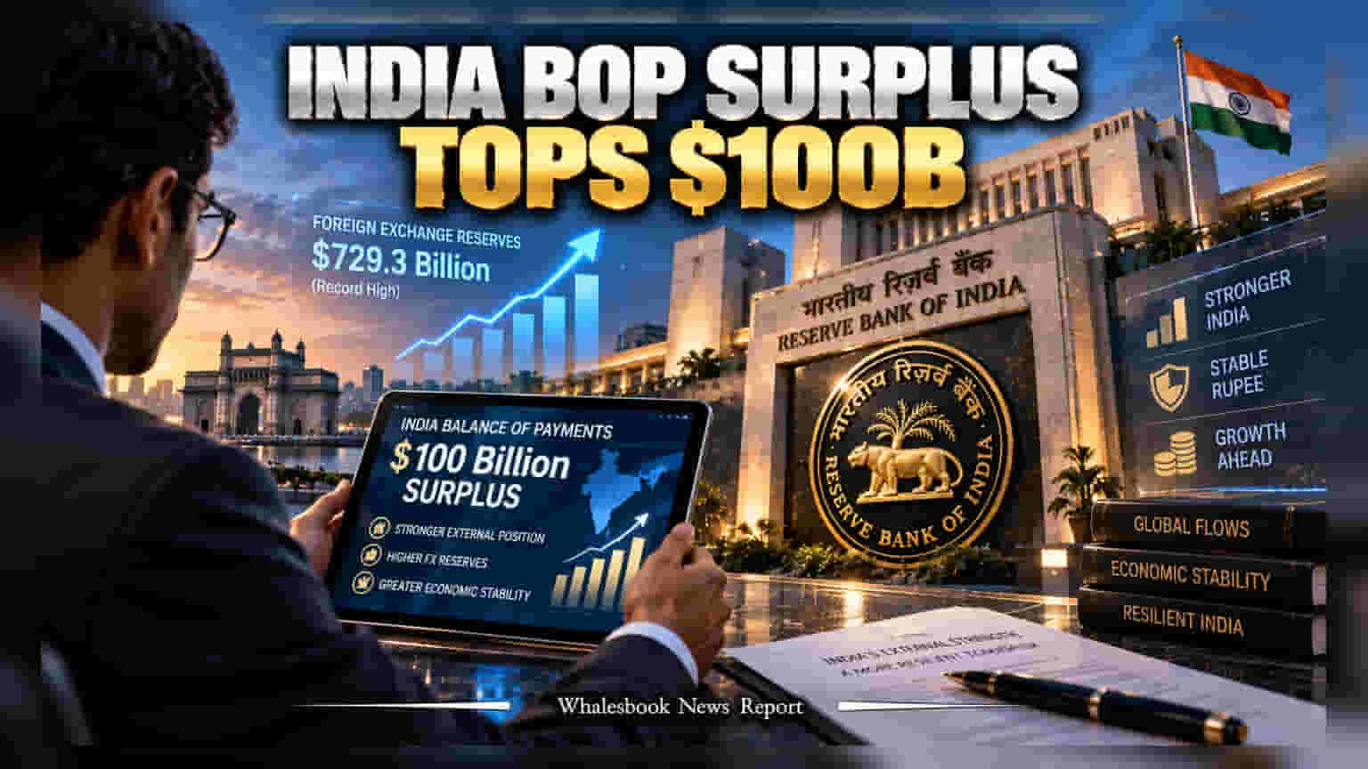 India's BoP Surplus Seen At $60-75 Billion After Record Inflows