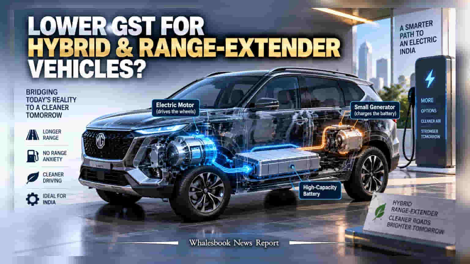 JSW MG Motor Seeks Lower GST on Range Extender EVs