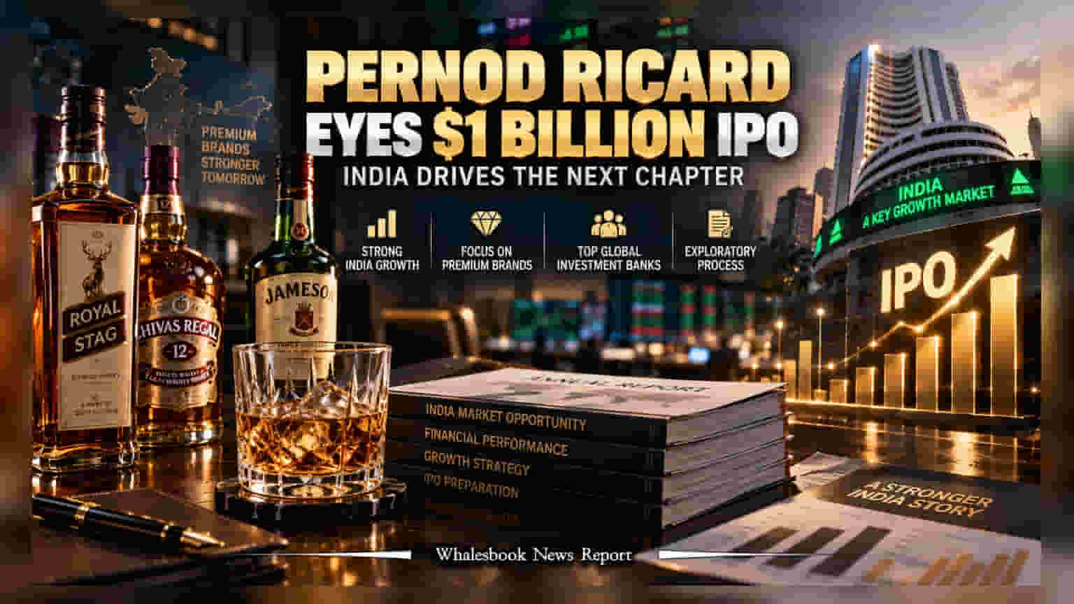 Pernod Ricard Eyes $1 Billion India IPO; Hires Four Investment Banks